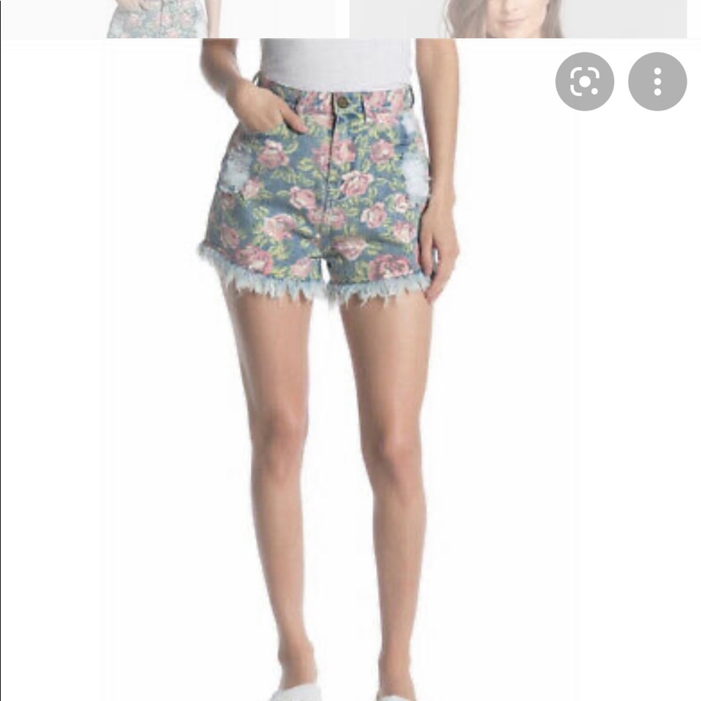 NWT Show me your Mu Mu high waisted denim shorts